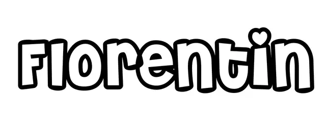Coloriage Florentin - Prénom à imprimer