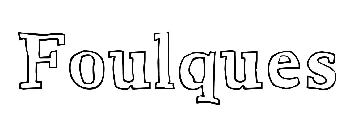 Coloriage Foulques - Prénom à imprimer