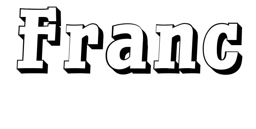 Coloriage Franc - Prénom à imprimer