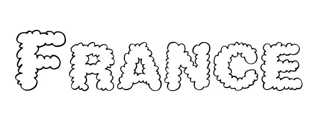 Coloriage France - Prénom à imprimer