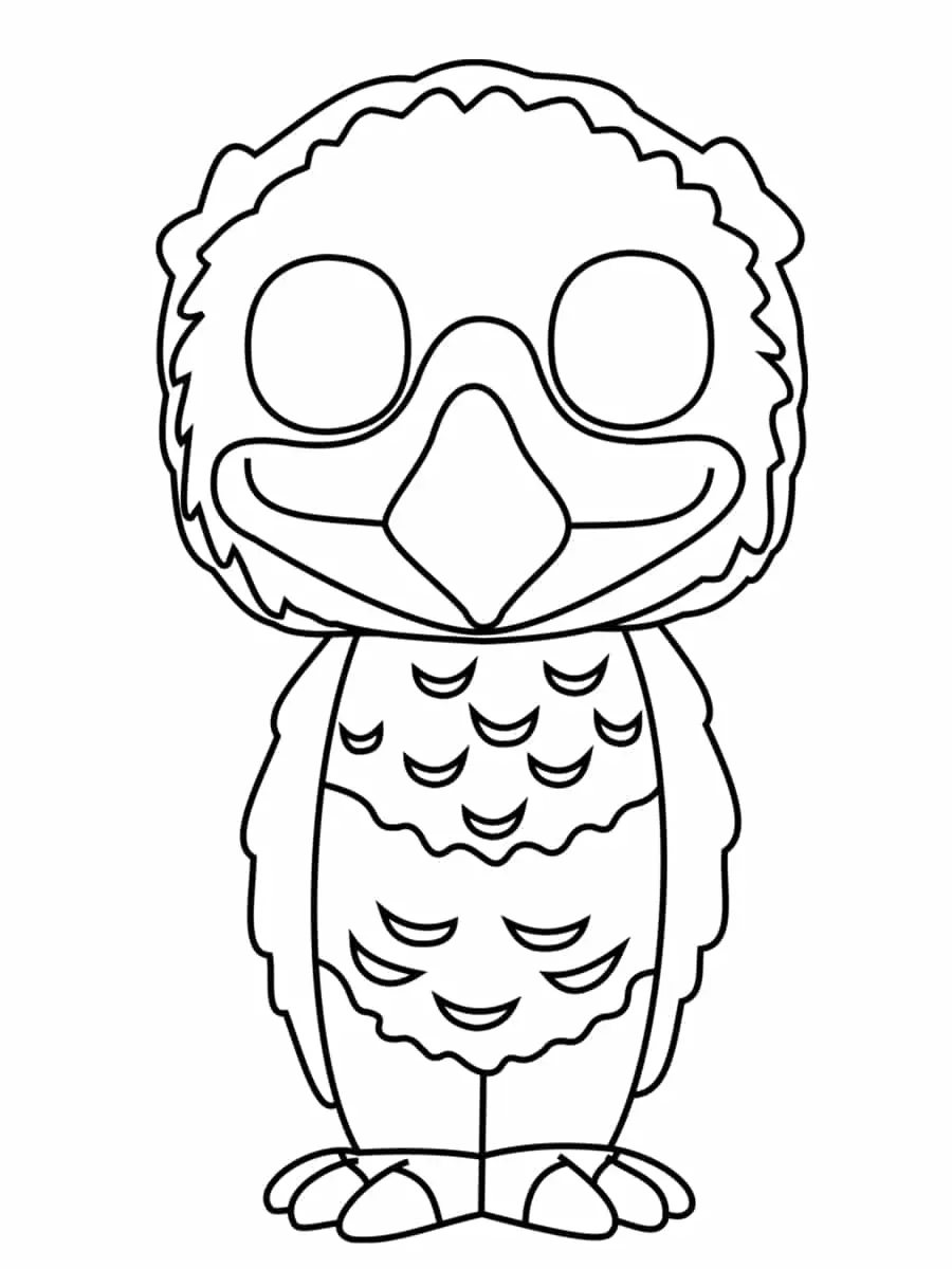 Coloriage Fumseck - Harry potter à imprimer