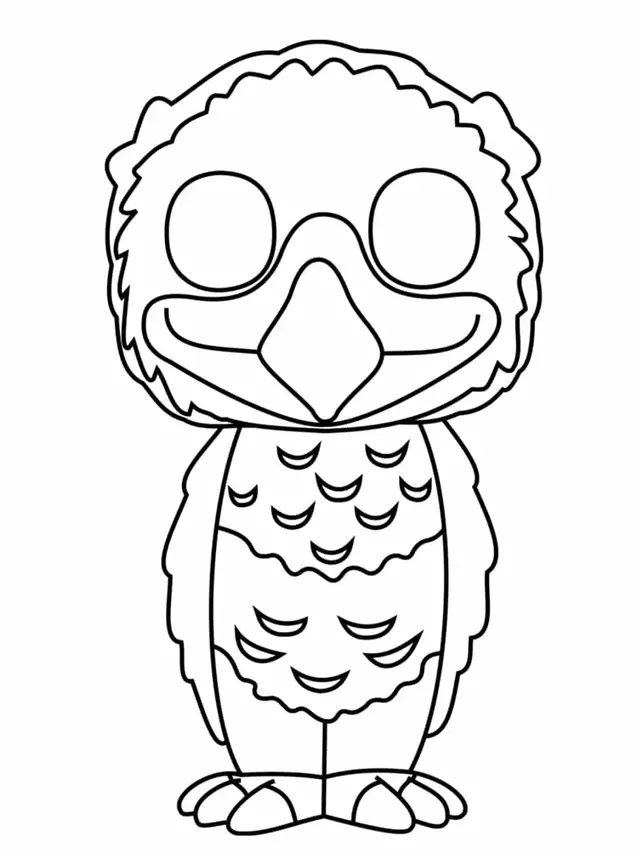 Coloriage Fumseck - Harry potter à imprimer