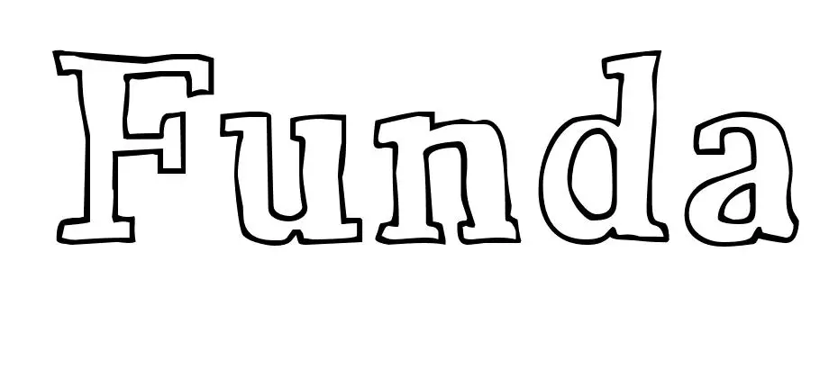 Coloriage Funda - Prénom à imprimer