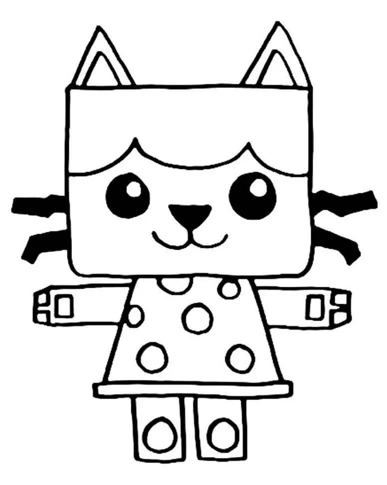 Gabby's Dollhouse Cat coloring page to print