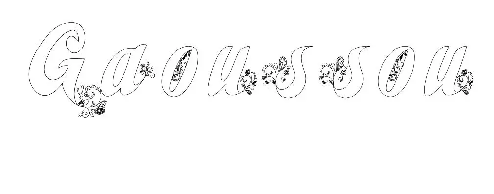 Disegno di Gaoussou da stampare