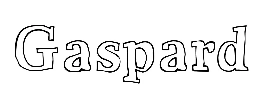 Disegno di Gaspard da stampare