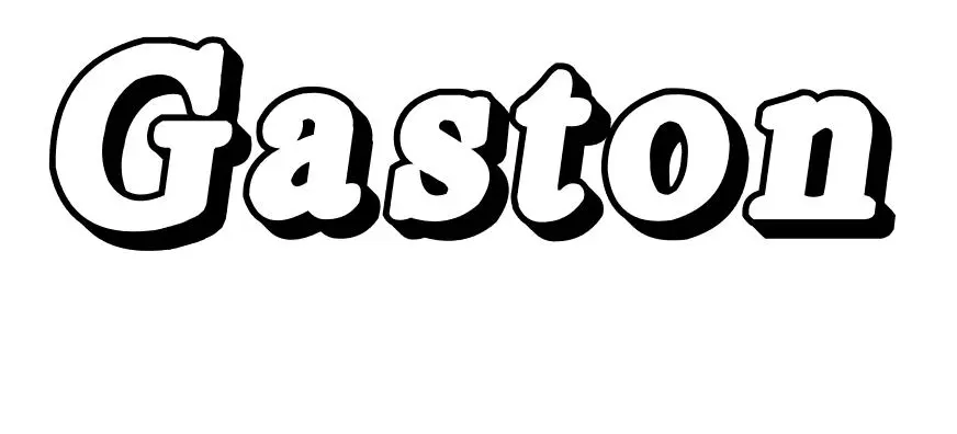 Disegno di Gaston da stampare