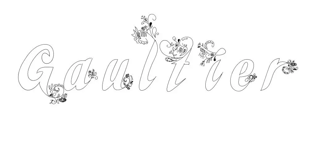 Disegno di Gaultier da stampare