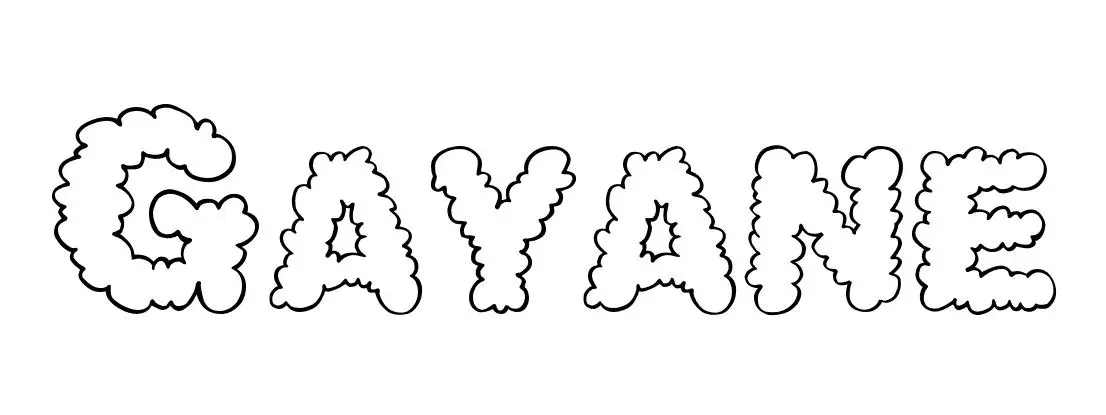 Kleurplaat Gayane om te printen