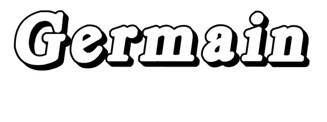 Coloriage Germain - Prénom à imprimer