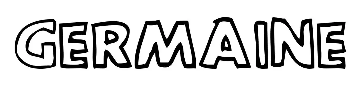 Coloriage Germaine - Prénom à imprimer