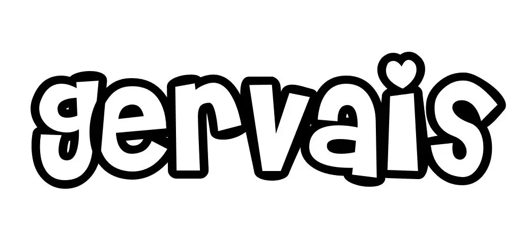 Coloriage Gervais - Prénom à imprimer
