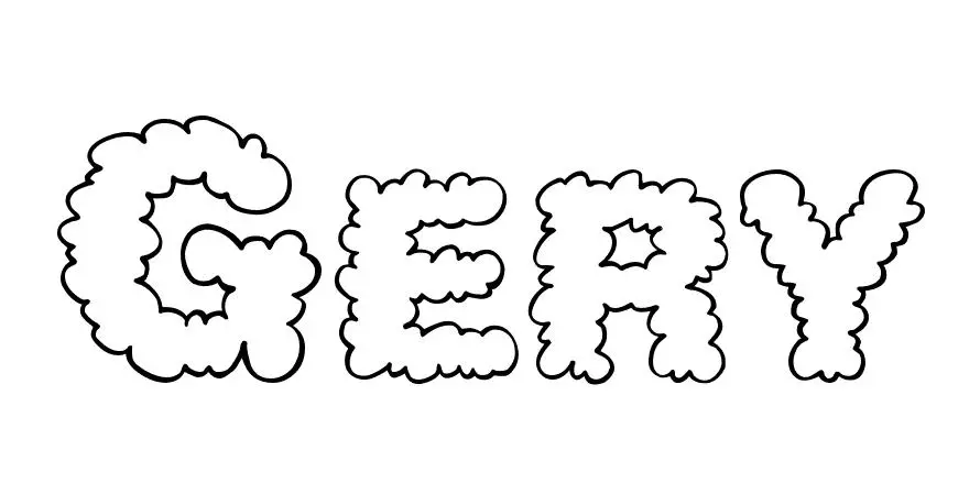 Coloriage Gery - Prénom à imprimer