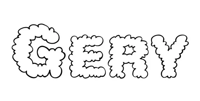Coloriage Gery - Prénom à imprimer