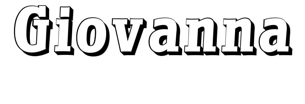 Coloriage Giovanna - Prénom à imprimer