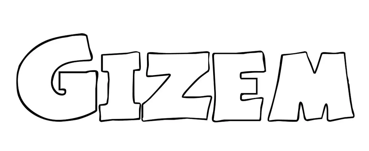 Disegno di Gizem – disegno del nome da colorare da stampare