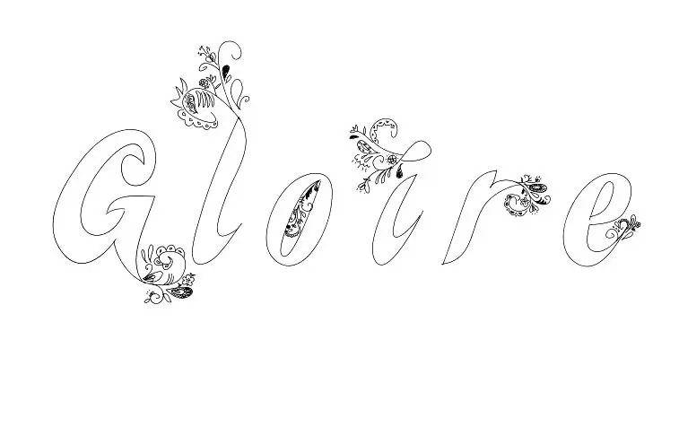 Disegno di Gloria da stampare