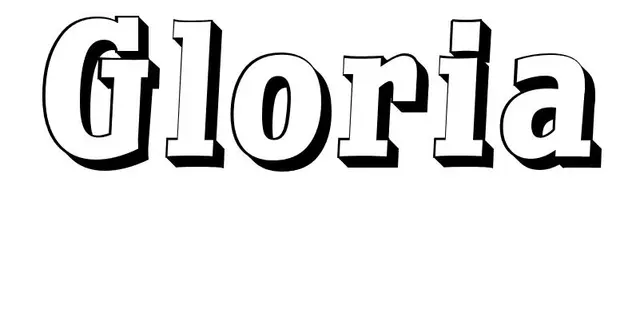 Coloriage Gloria - Prénom à imprimer