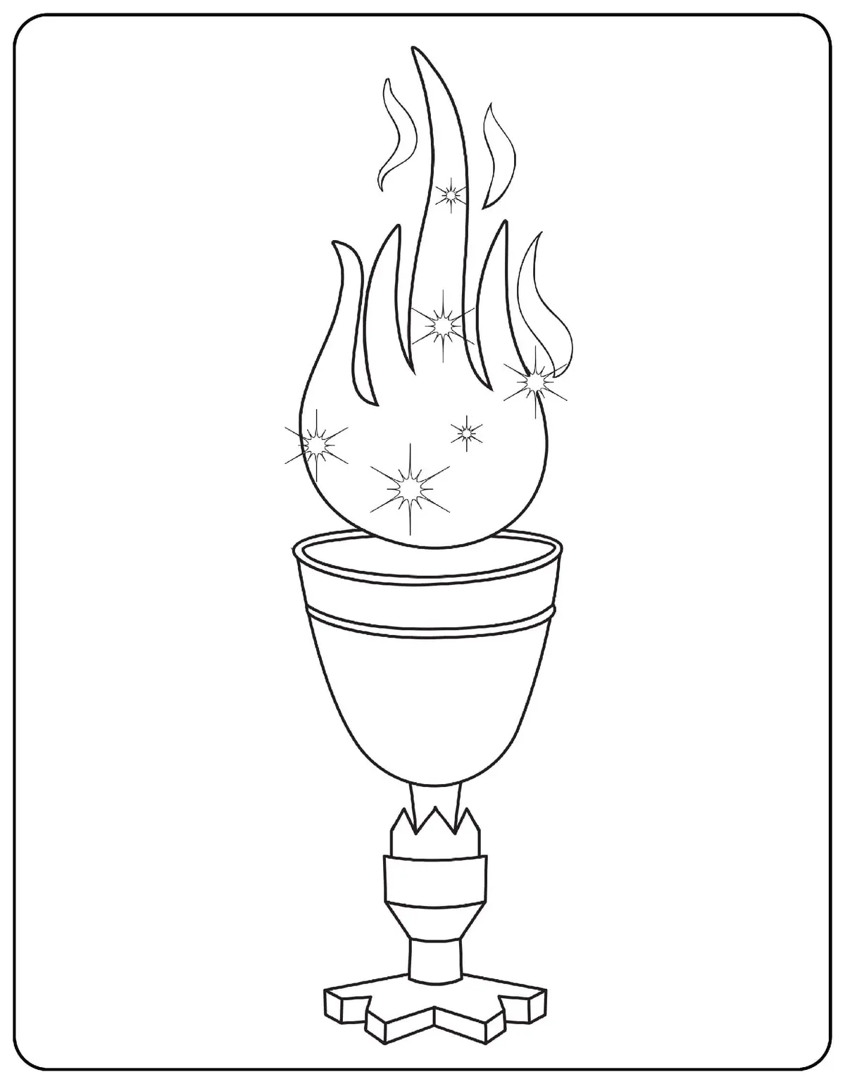 Coloriage Goblet Of Fire - Harry potter à imprimer