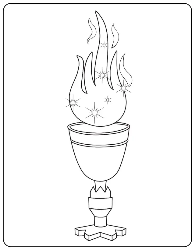 Coloriage Goblet Of Fire - Harry potter à imprimer