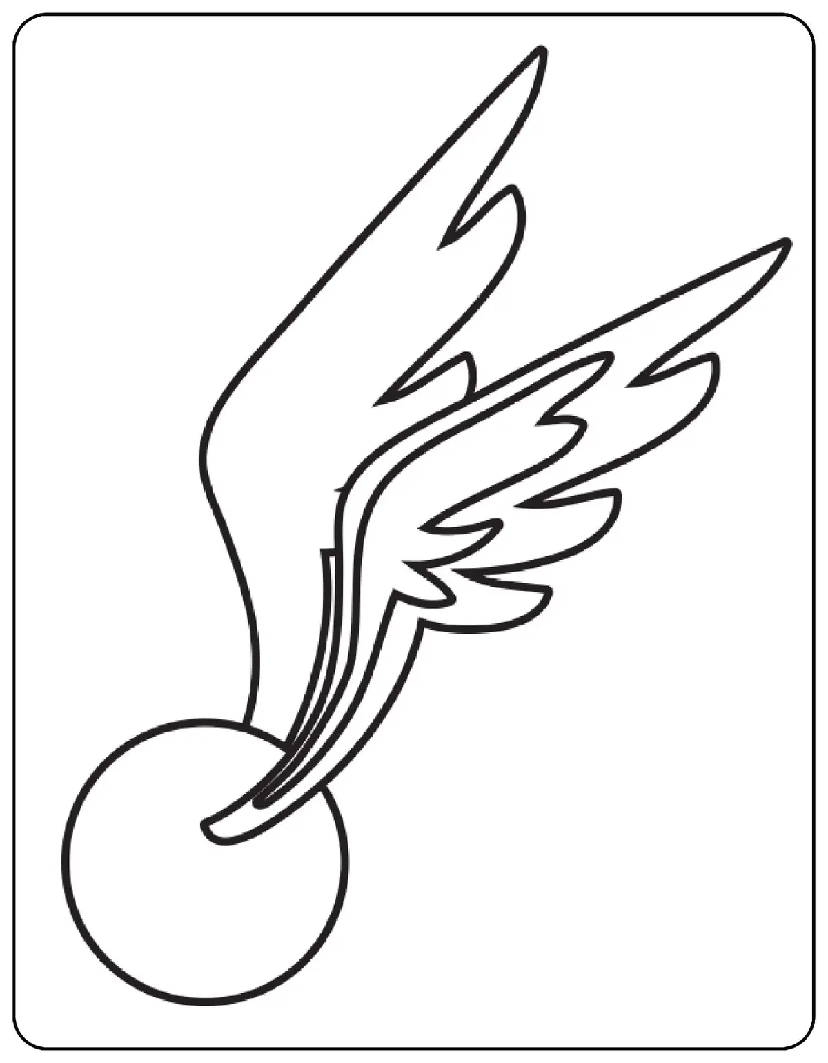 Coloriage Golden Snitch - Harry potter à imprimer