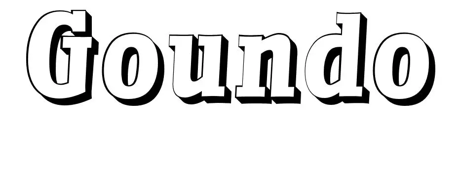 Coloriage Goundo - Prénom à imprimer