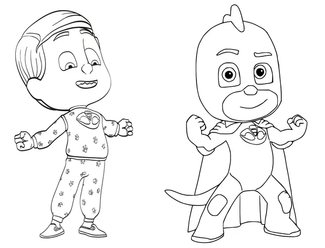 Coloriage Greg Is Gekko De Pyjamasques - Pyjamasques à imprimer
