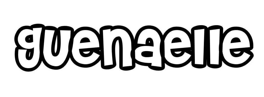 Coloriage Guenaelle - Prénom à imprimer