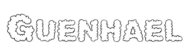 Coloriage Guenhael - Prénom à imprimer