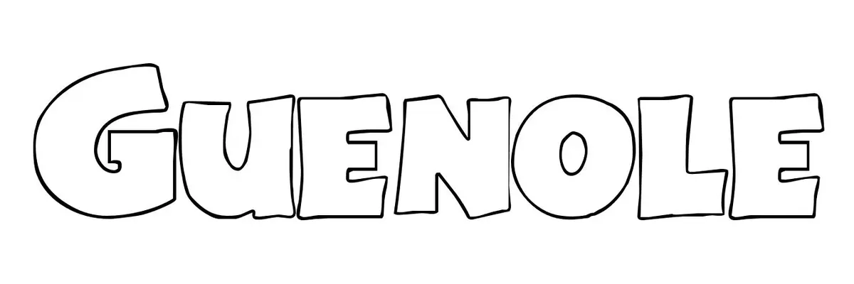 Coloriage Guenole - Prénom à imprimer