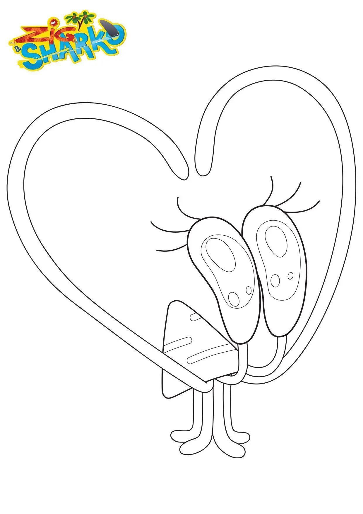 Coloriage Gulli Bernie Est Un Amour - Gulli à imprimer