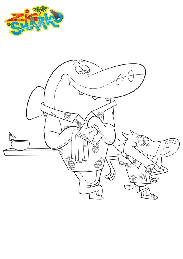Coloriage Gulli Concours De Chemise - Gulli à imprimer