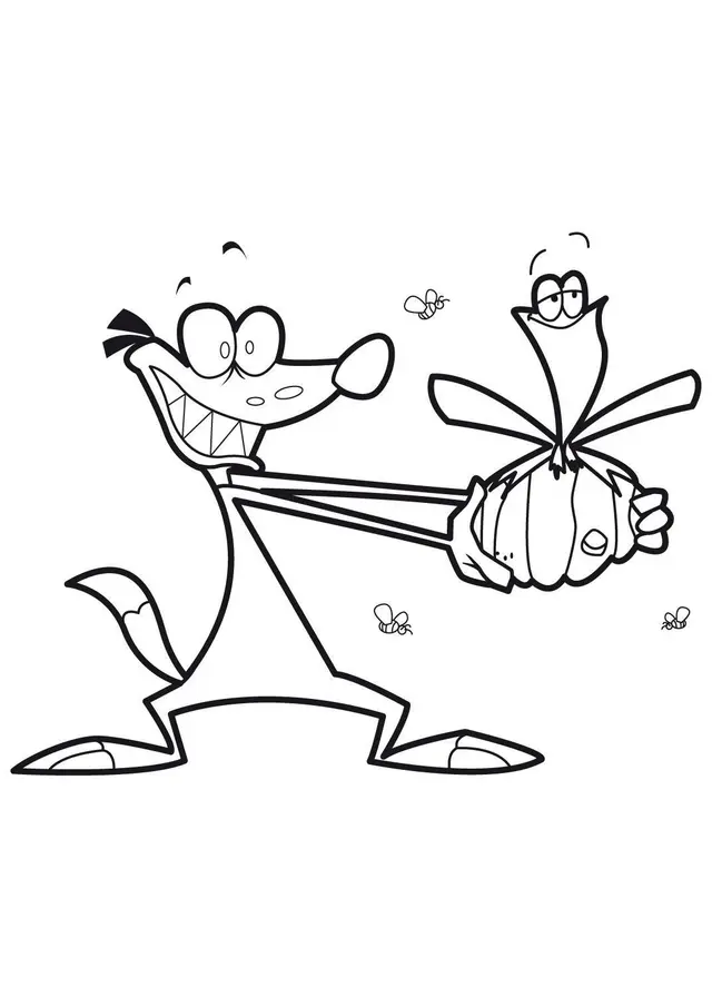 Coloriage Gulli Grenouille et Furet espiègle - Gulli à imprimer