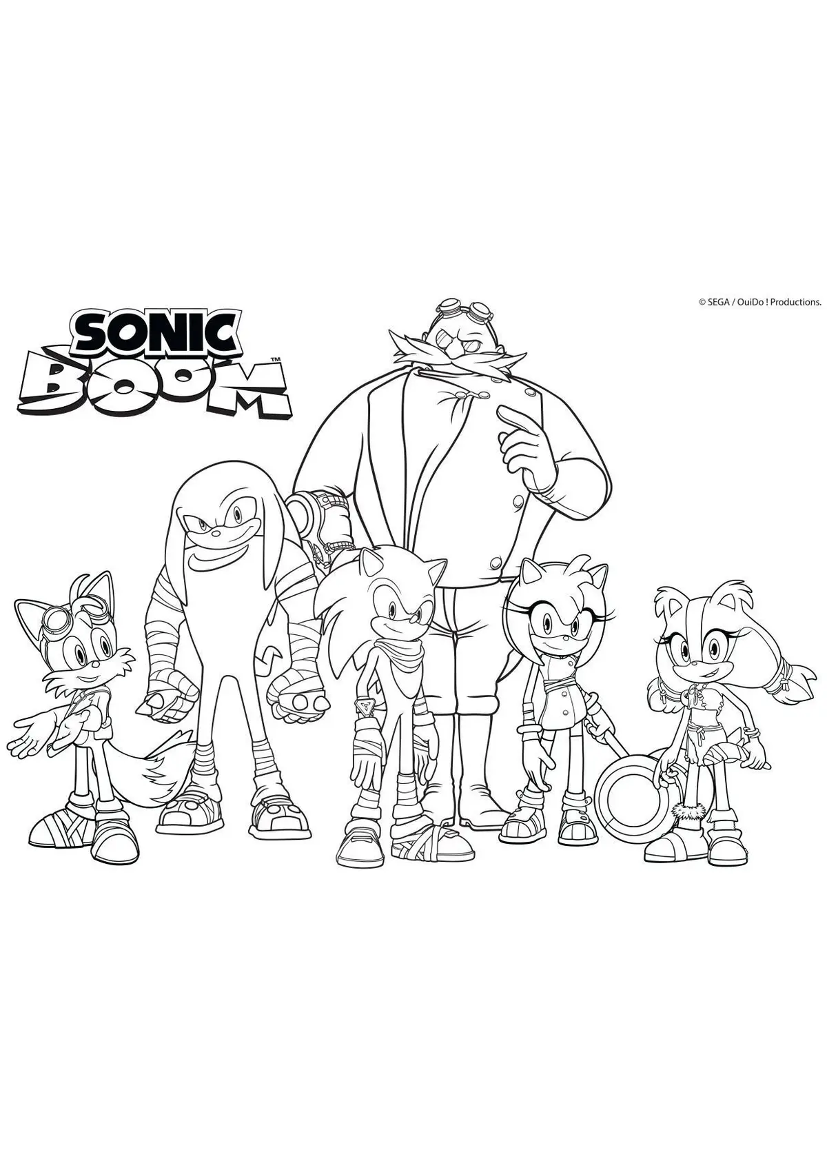 Dibujo de Gulli Los Personajes de Sonic Boom para colorear