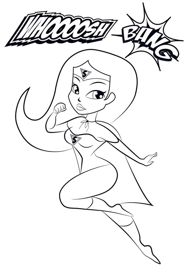 Coloriage Gulli Super Maman - Gulli à imprimer