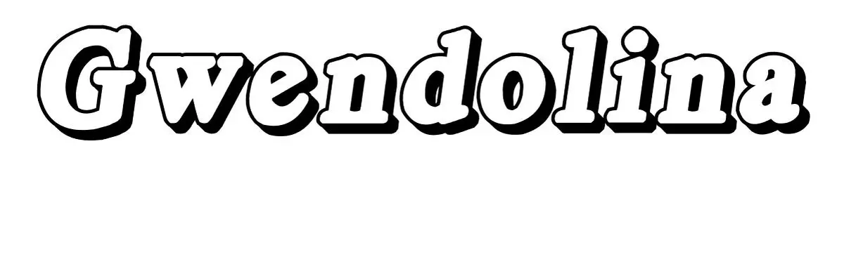 Coloriage Gwendolina - Prénom à imprimer
