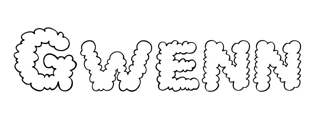 Gwenn coloring page to print