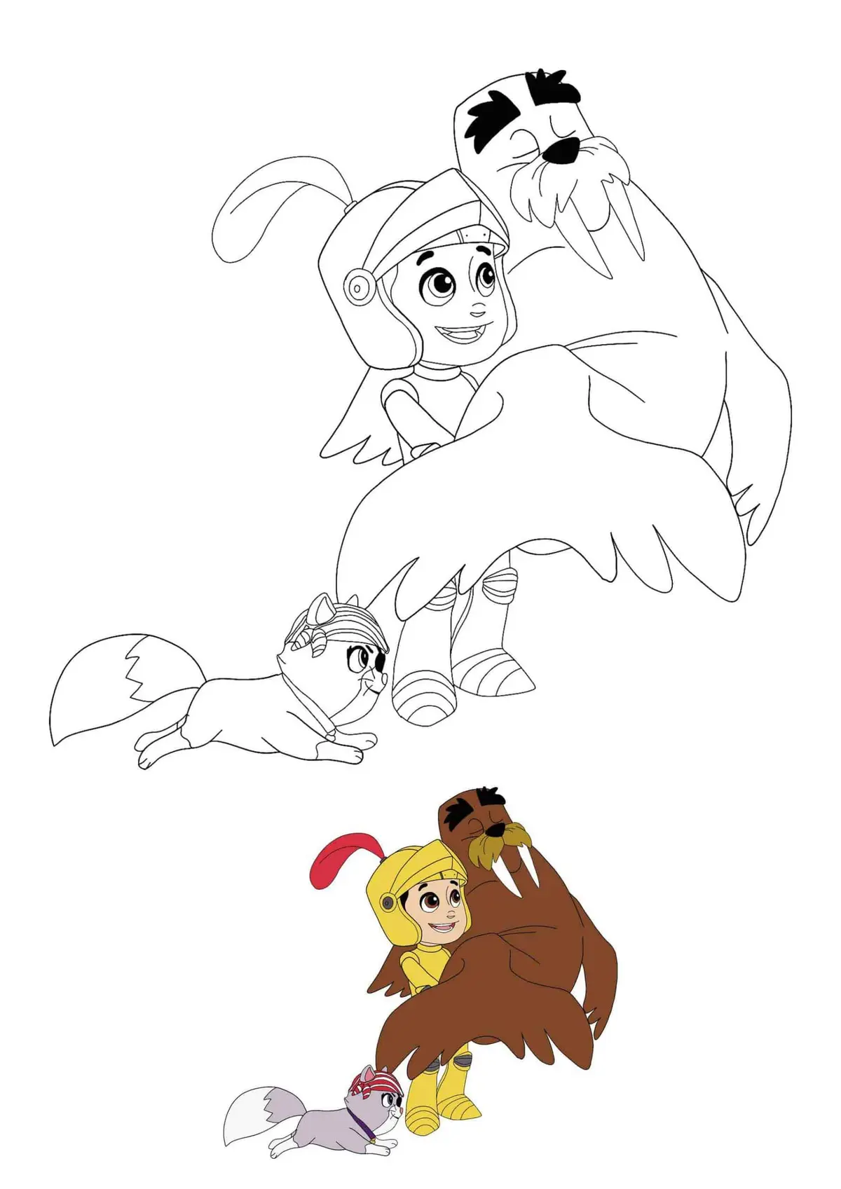 Coloriage Halloween Avec Ryder - Pat patrouille à imprimer
