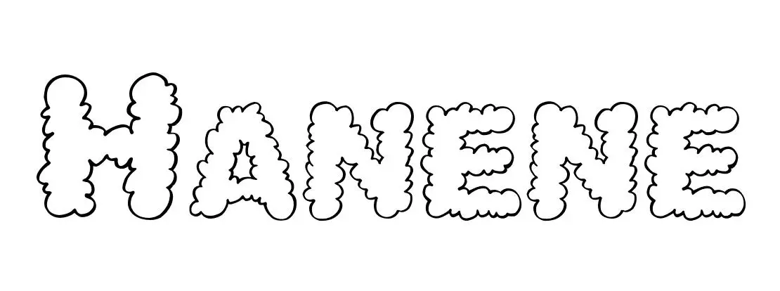 Coloriage Hanene - Prénom à imprimer