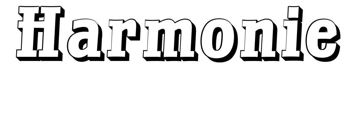 Coloriage Harmonie - Prénom à imprimer