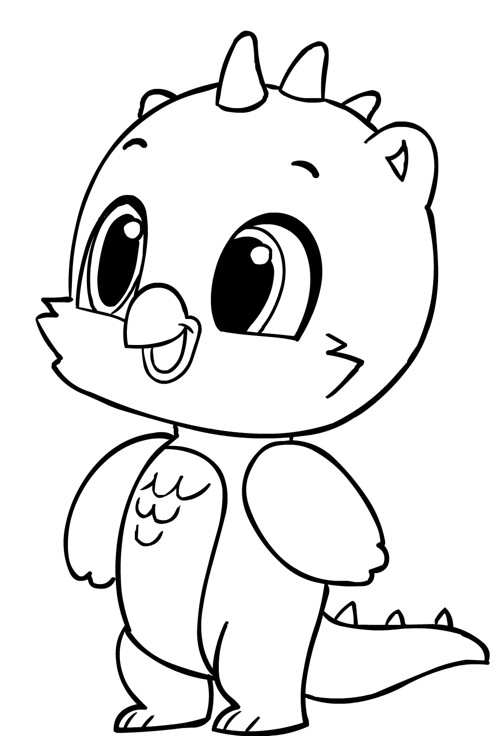 Coloriage Hatchimals Dinosaur - Hatchimals à imprimer
