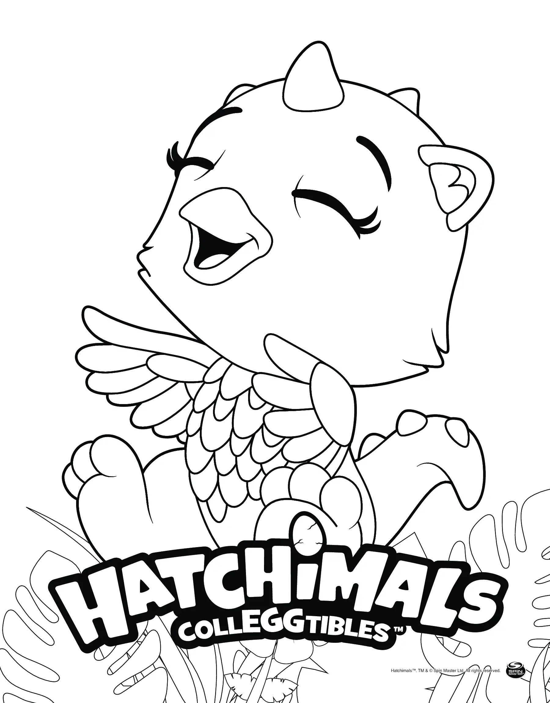 Coloriage Hatchimals Draggle - Hatchimals à imprimer