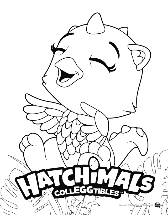 Coloriage Hatchimals Draggle - Hatchimals à imprimer