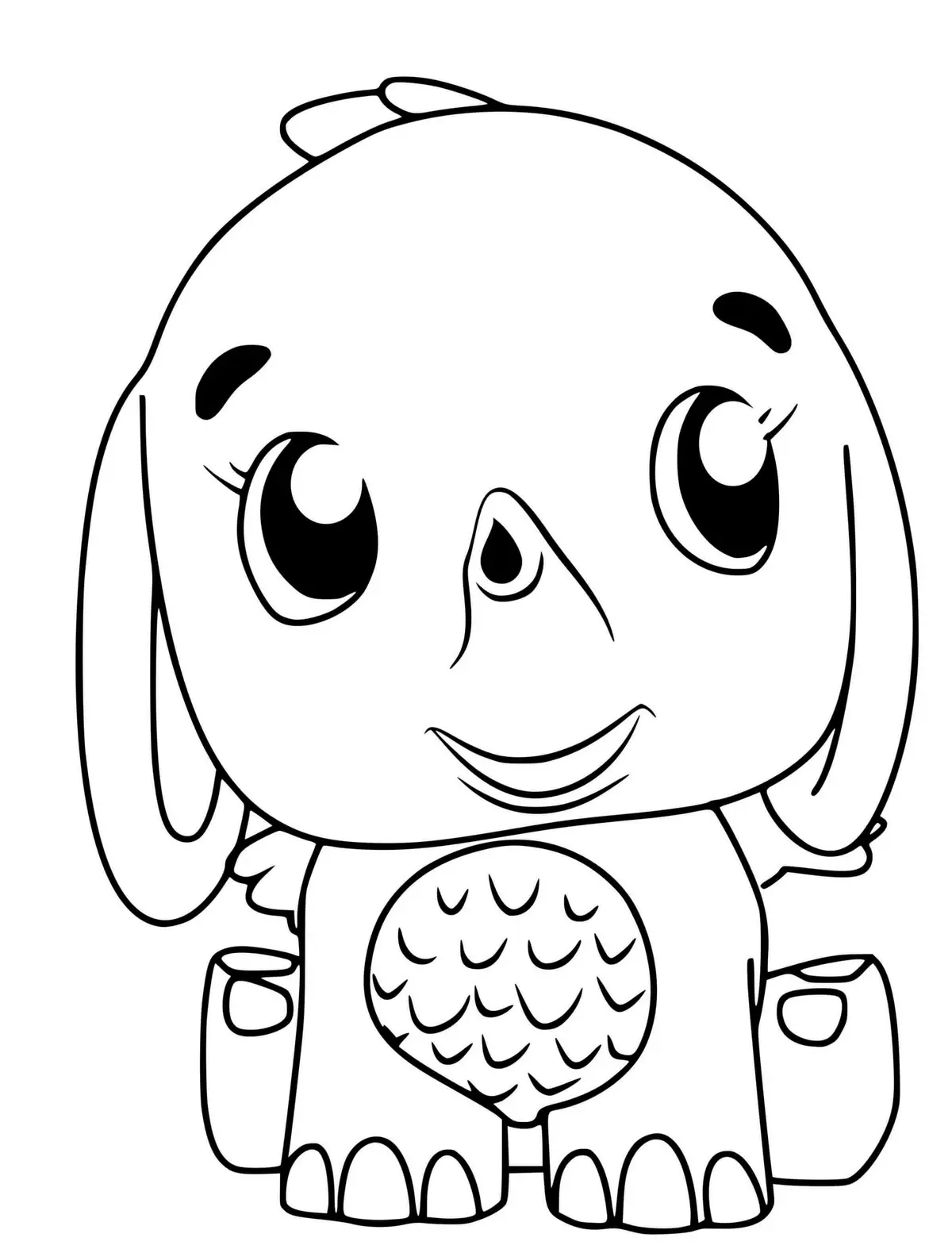 Coloriage Hatchimals Elefly - Hatchimals à imprimer