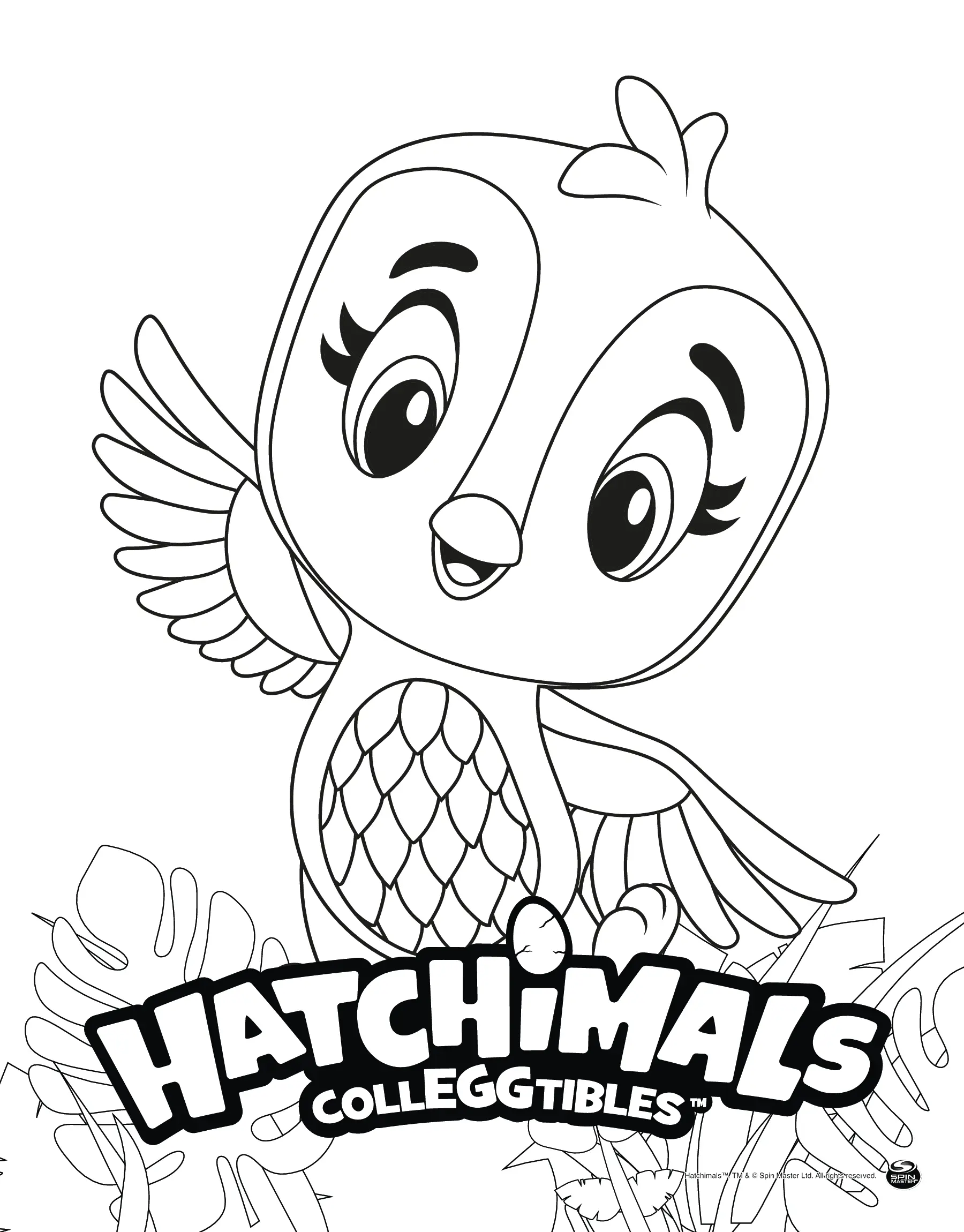 Coloriage Hatchimals Penguala - Hatchimals à imprimer