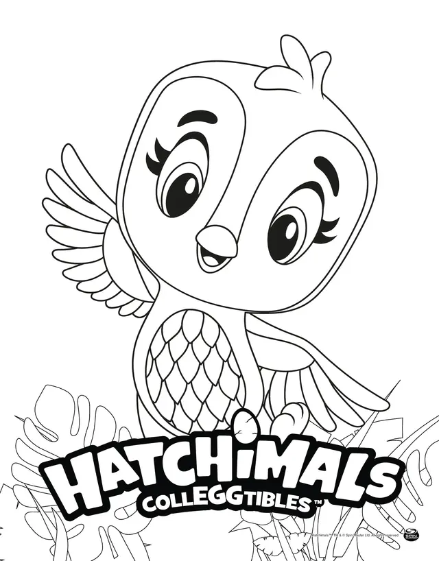 Coloriage Hatchimals Penguala - Hatchimals à imprimer