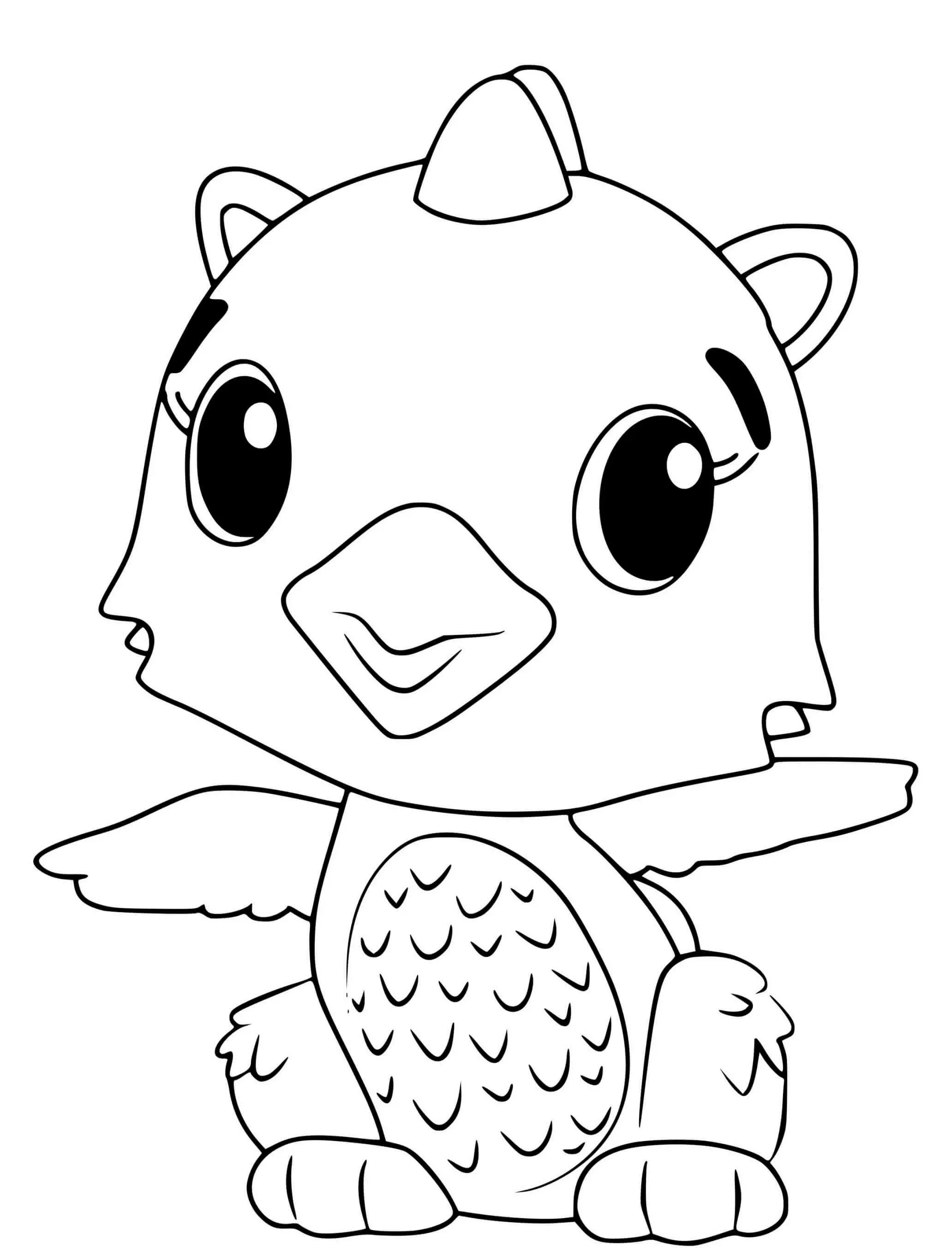 Coloriage Hatchimals Polar Draggle - Hatchimals à imprimer