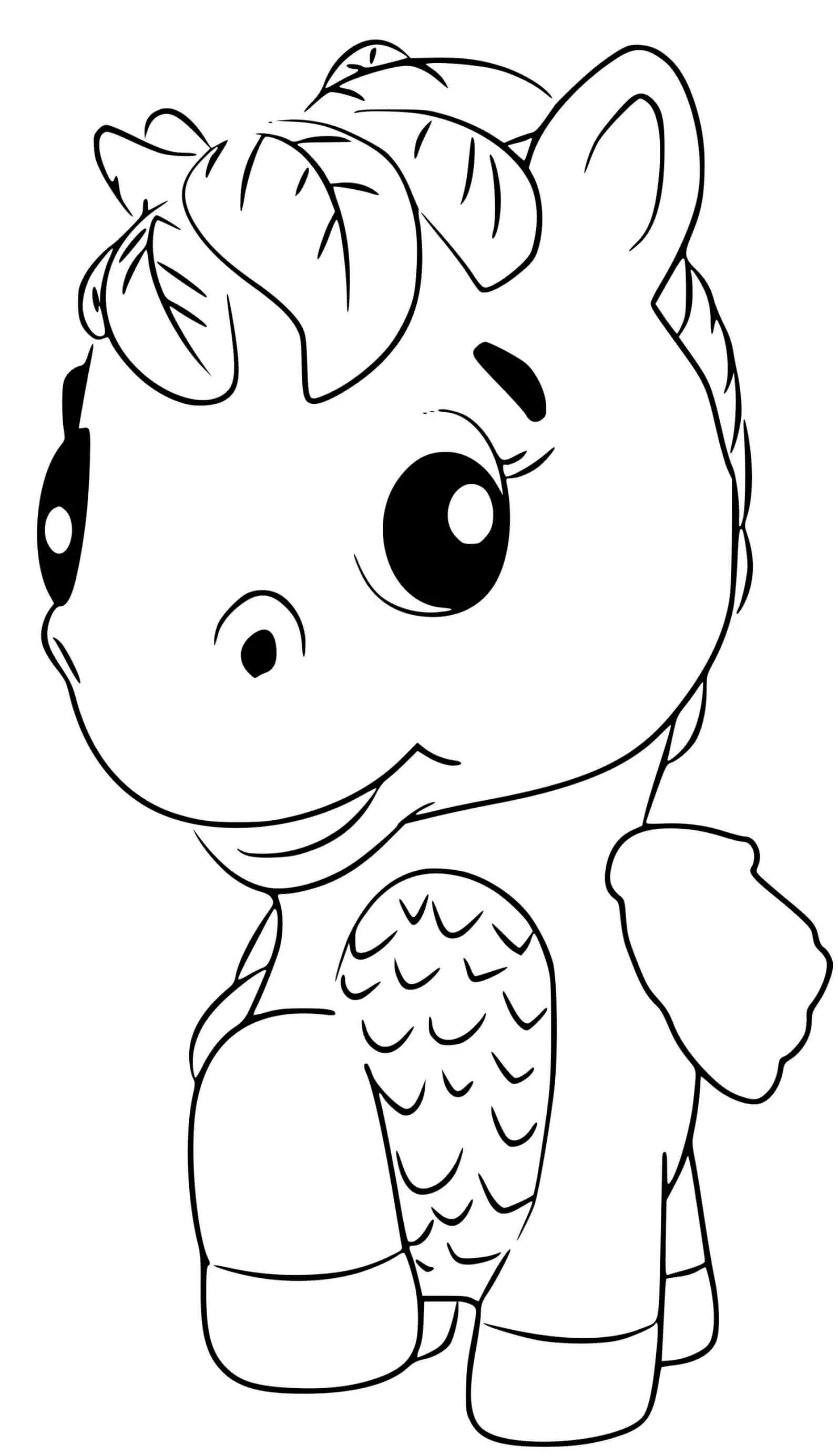 Coloriage Hatchimals Ponette - Hatchimals à imprimer