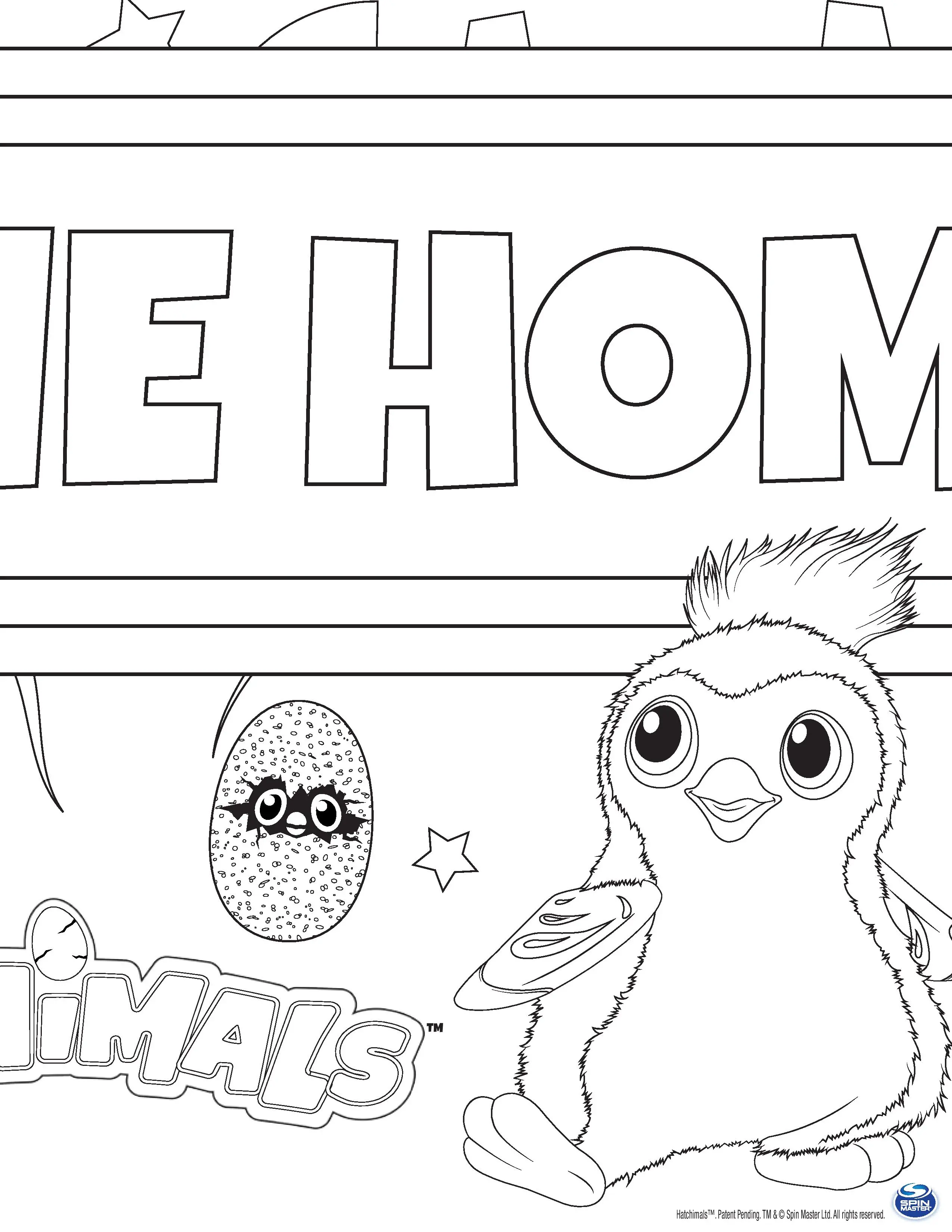 Coloriage Hatchy Hatchimals Draggles - Hatchimals à imprimer