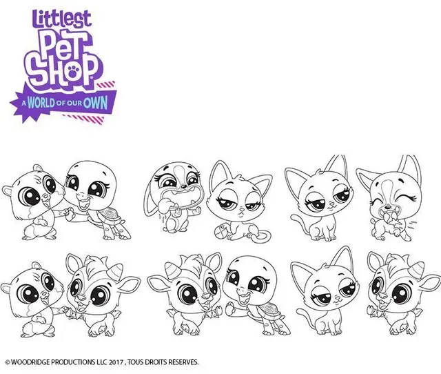 Coloriage High Five - Petshop à imprimer